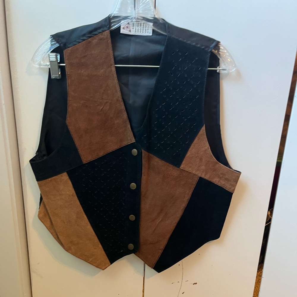 Stylish Brown and Black Vest